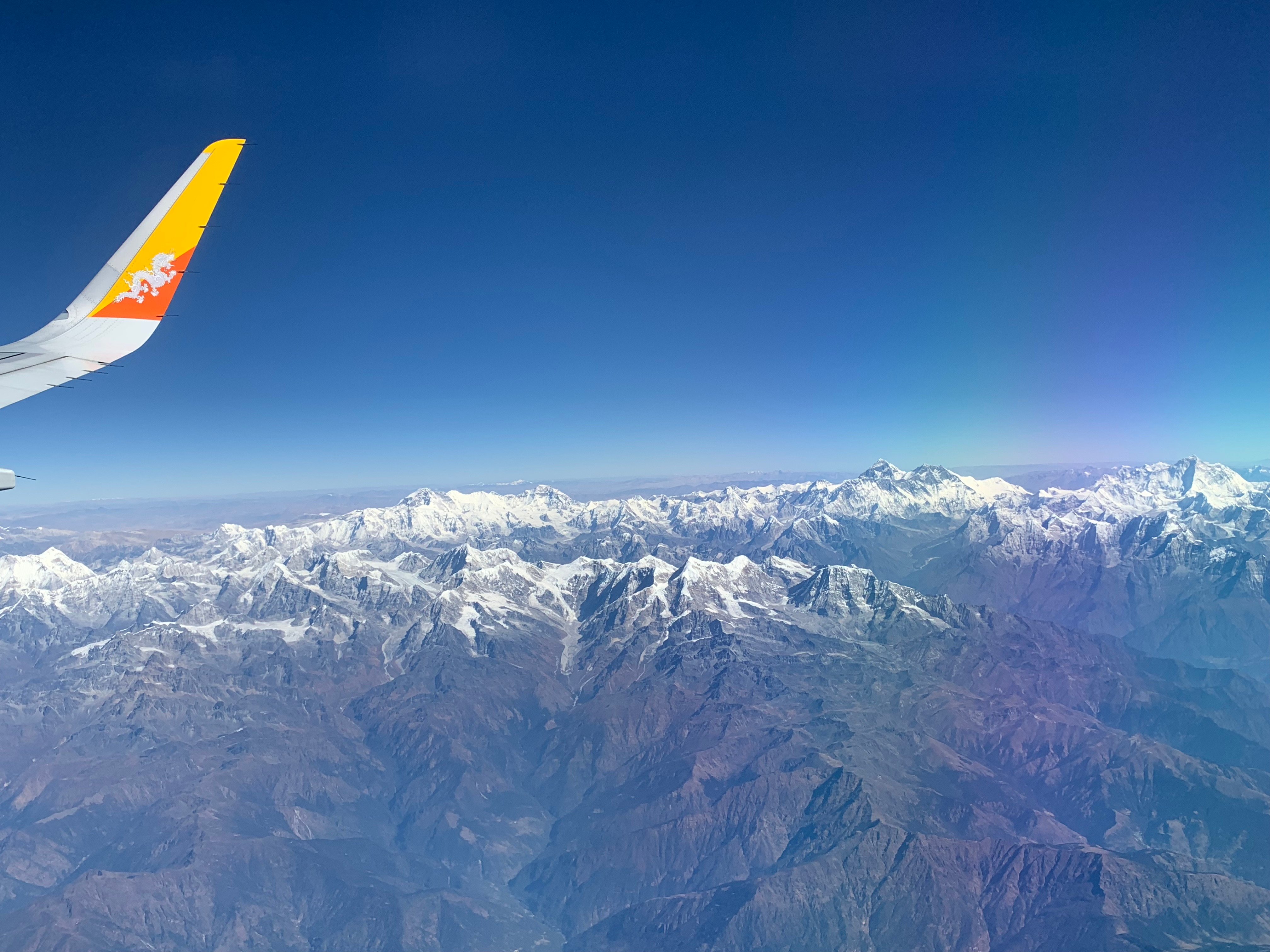 Flying over Mt. Everest 